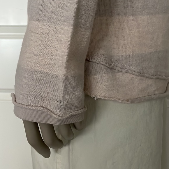 Free People 100% Cotton Long and Lean Studded Striped Cardigan - Picture 5 of 8